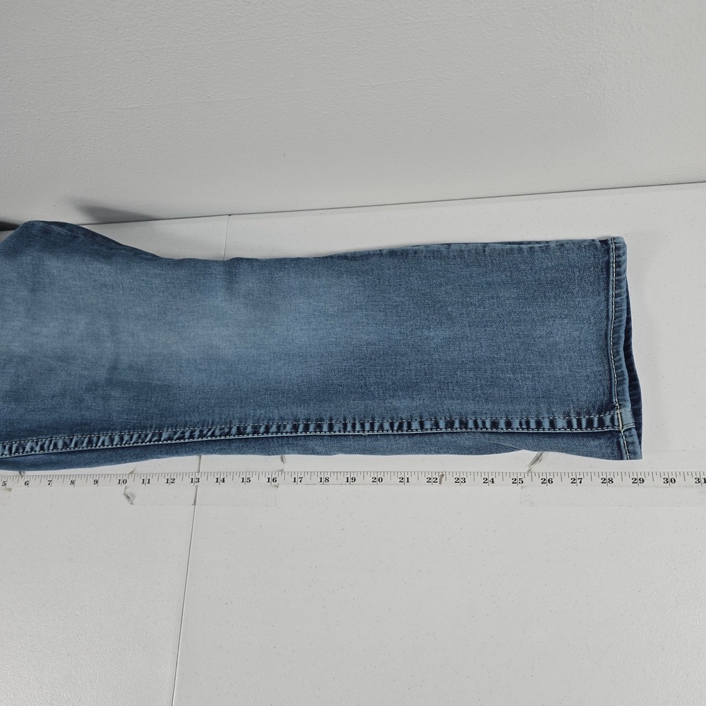 Vigoss Slim Boot Jeans Women 20 Medium Wash Embroidered Flap Pocket Blue Denim - Picture 5 of 9